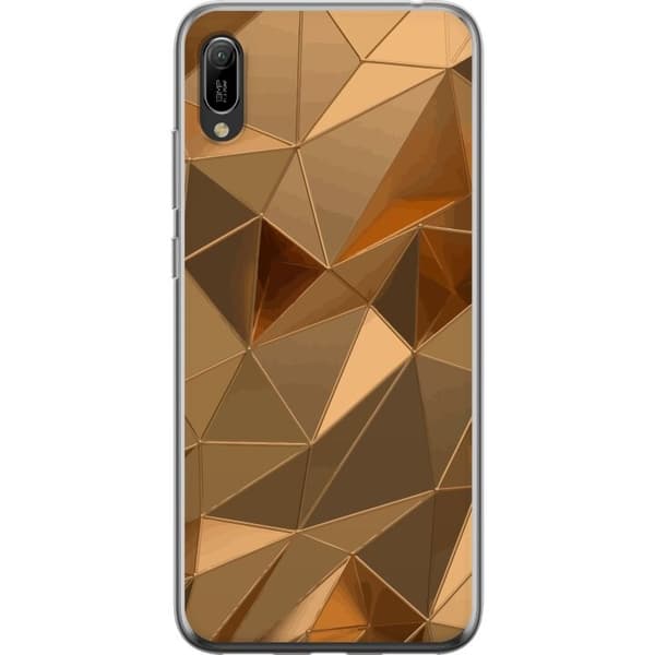 Mobildeksel til Huawei Y6 Pro (2019) med 3D Gull motiv