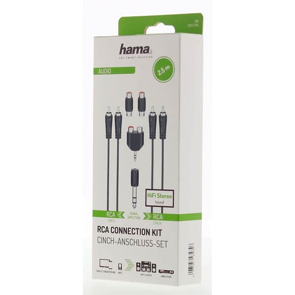 Hama RCA Tilslutningssæt 2.5m