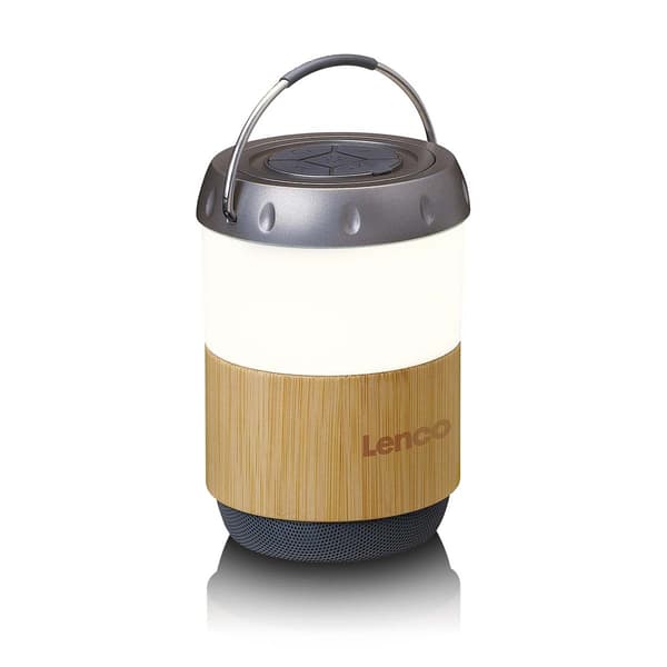 Lenco Lykta med inbyggd Bluetooth®-högtalare Bamboo