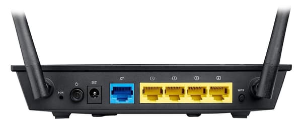 Asus RT-N12E Trådløs ruter med 2x 5 dBi-antenner