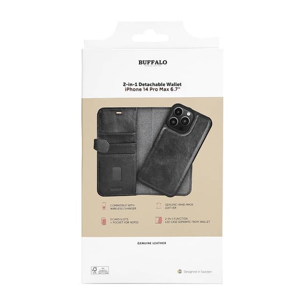 Buffalo Mobilcover iPhone 14 Pro Max Sort