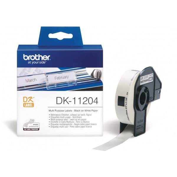 Brother Otsikot DK11204 Valkoinen