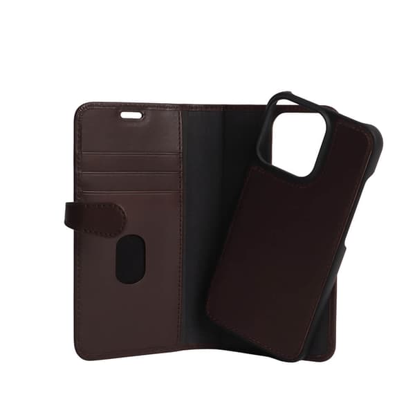 Buffalo Wallet Læder Til 3 kort iPhone 13 Pro Brun