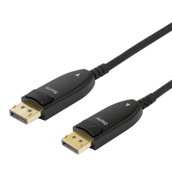 DELTACO Displayport 1.4 cable, AOC, 8K@30Hz, 20m, black
