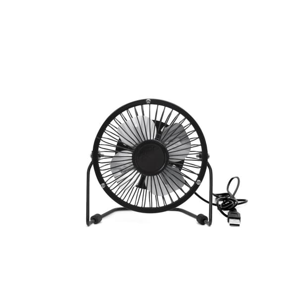 Kikkerland Usb-skrivebordsventilator i metal - sort (US143-BK-EU)