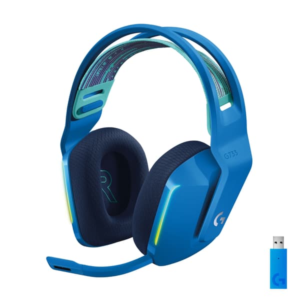 Logitech G733 LIGHTSPEED-hodesett - BLÅ - 2,4GHZ