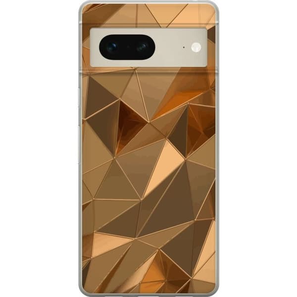 Mobilskal till Google Pixel 7 med 3D Guld motiv
