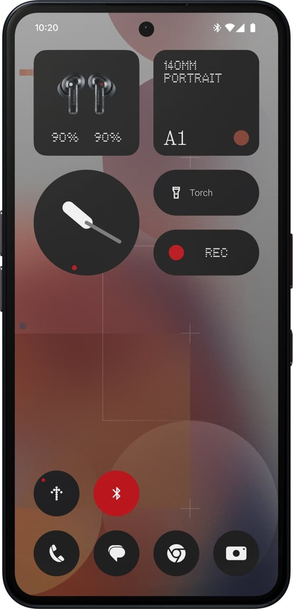 Nothing Phone (3a) Pro-telefon, 256/12 GB, sort