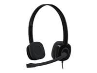 Logitech H151 Hodesetthodebøyle 3,5 mm plugg Svart