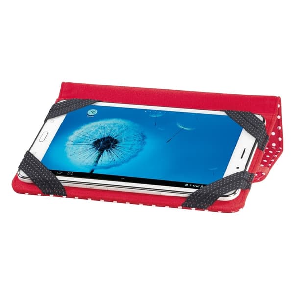Hama Tabletfodral Polka Dots Röd - Universal 8"