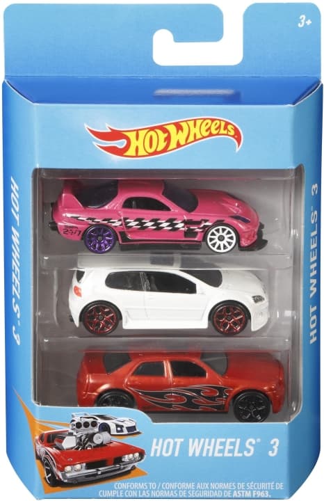 Hot Wheels minibiler, 3 stk