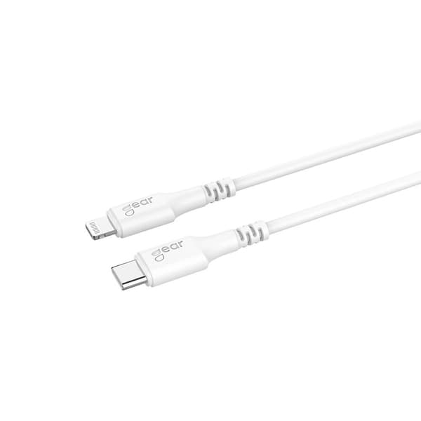 Gear Ladekabel USB-C - Lightning 0.5m Hvit MFI C94