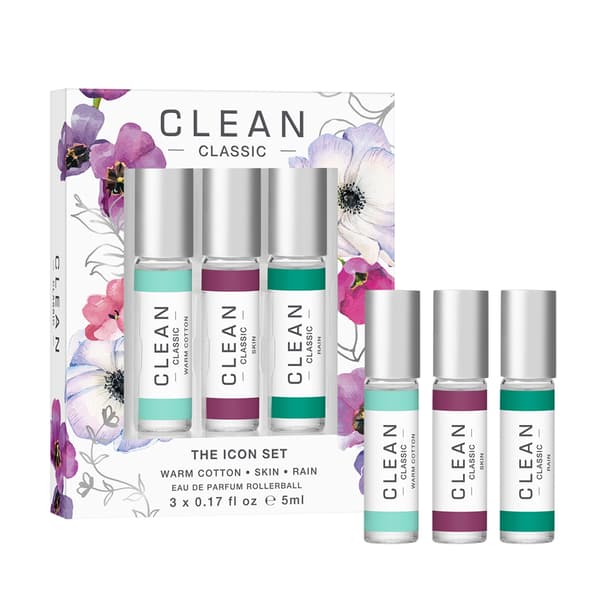 Clean Gaveæske med 3 stk. klassiske rollerball-parfumer