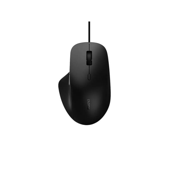 Rapoo Mus N500 USB-kablet Lydløs Optisk Sort
