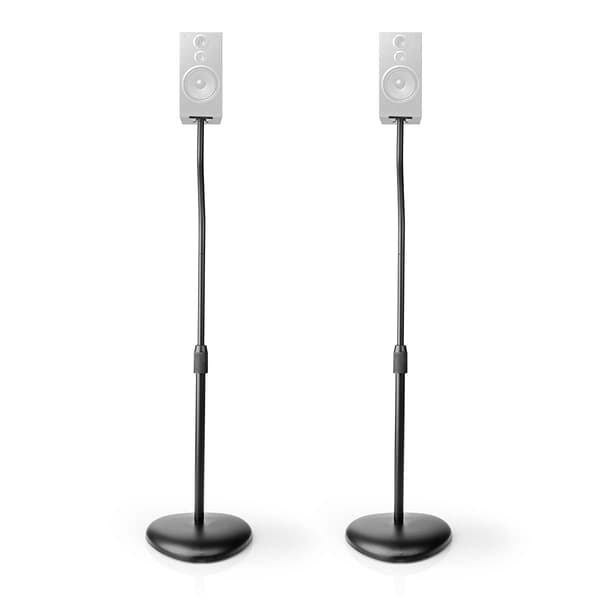 Nedis Speaker Mount | Kompatibel med: Universal | Gulv | 4.5 | Height Adjustable | ABS / Stål | Sort