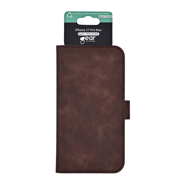 Gear Mobildeksel 3 kortlommer Magseries Brun - iPhone 17 Pro Max