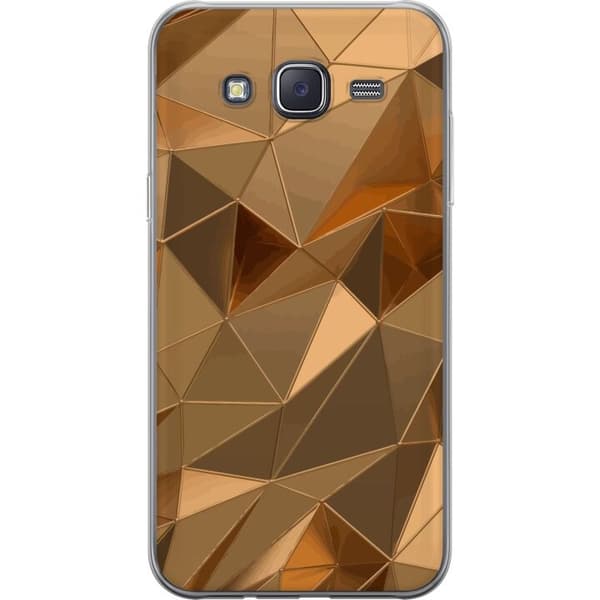 Mobildeksel til Samsung Galaxy J5 med 3D Gull motiv