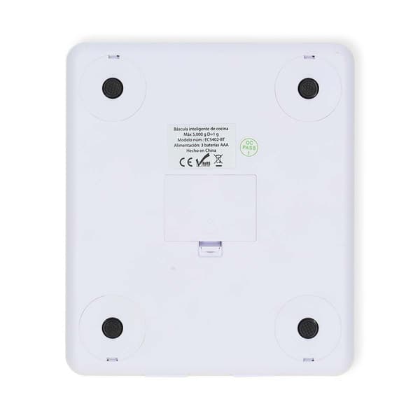 Nedis SmartLife köksvåg | Bluetooth® | Glas / Plast | Vit