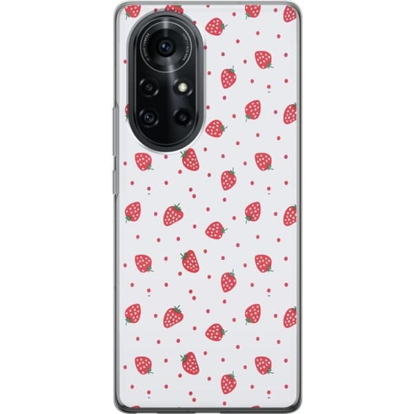 Mobildeksel til Huawei nova 8 Pro med Jordbær motiv