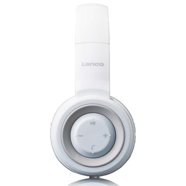 Lenco Stænktæt Bluetooth-hovedtelefon Hvid