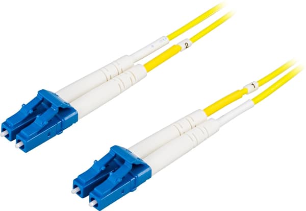 DELTACO fiberkabel, LC - LC, 9/125, OS2, duplex, singlemode, 20