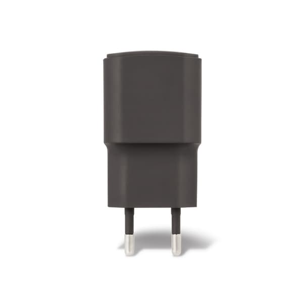 Forever vegglader med USB-port, 2A, svart