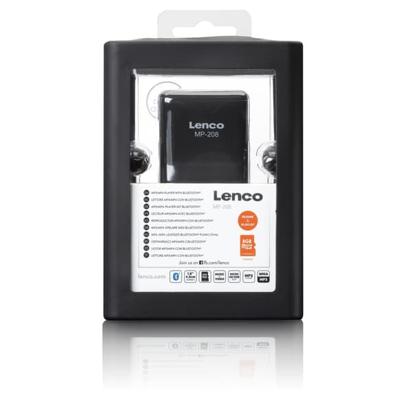 Lenco MP3/MP4-spiller med Bluetooth® Svart