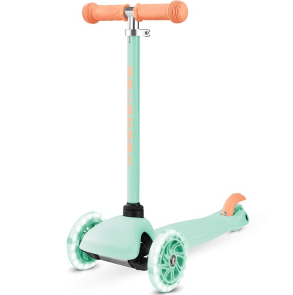 Bold Cube Barnsparkcykel – Tenny 3-hjulig sparkcykel Mint (SKY007)