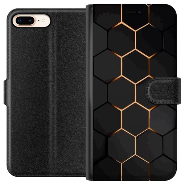 Lompakkokotelo Apple iPhone 7 Plus-laitteelle, jossa on Ylellinen Kuvio kuvio