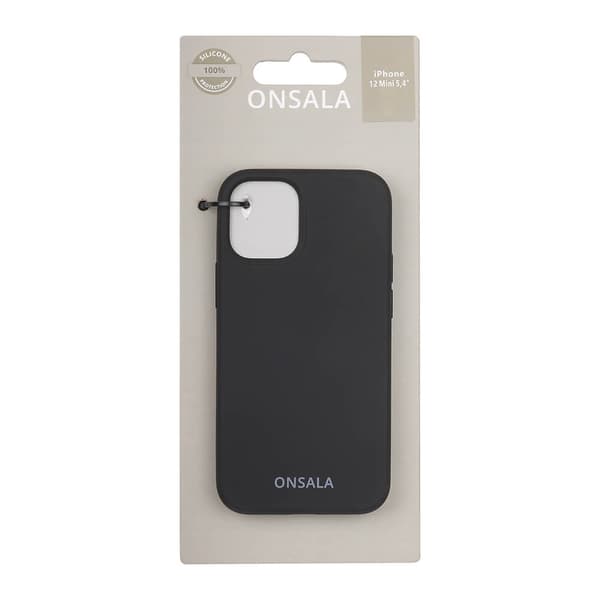 Onsala Mobilskal Silikon Black - iPhone 12 Mini