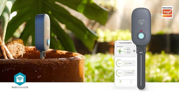 Nedis SmartLife Jordfugtmåler | Bluetooth® | Batteri | IP55 | 0 - 100 % | Android™ / IOS