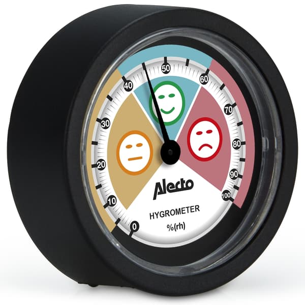 Alecto Analogt hygrometer Svart