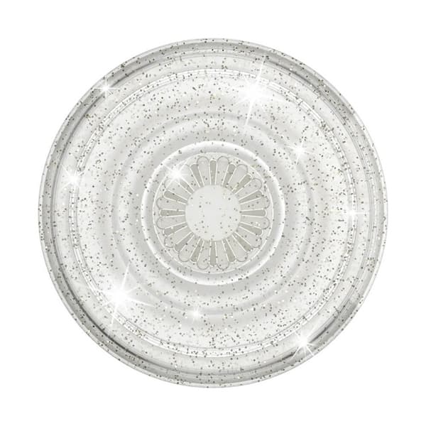 PopSockets PopGrip Clear Glitter Silver