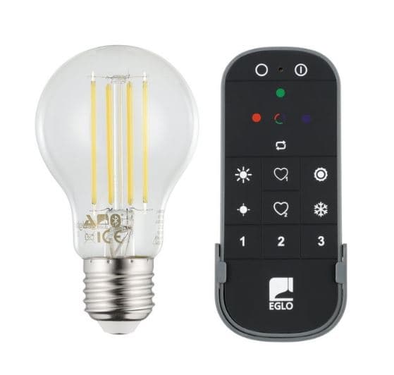 Eglo Sarja 2x E27 A60, kaukosäädin - Valkoinen - Zigbee, Bluetooth