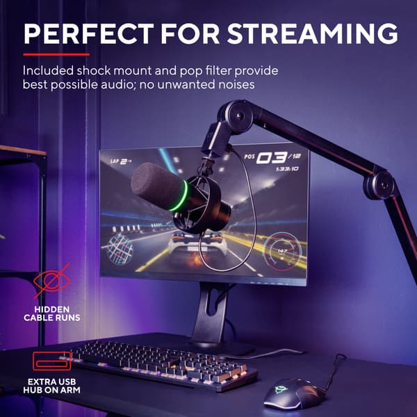 Trust GXT 255+ Onyx Microphone & Arm