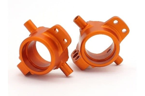 Frontnavholder i aluminium (oransje/2 stk.)