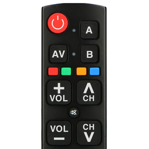 Fysic Forenklet universalfjernkontroll med store knapper