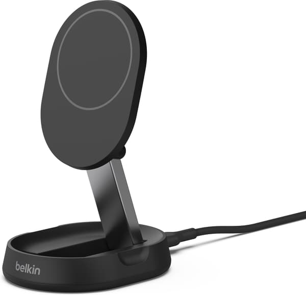 Belkin BoostCharge Pro -taitettava Qi2-latausalusta, musta