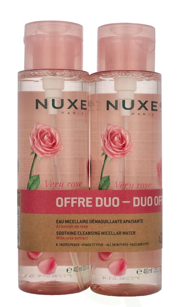 Nuxe Very Rose Micellar Water Duo @ 1 pack x 800 ml 2 x 400ml
