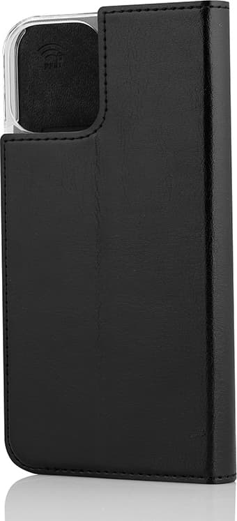Wave BookCase Fodral, iPhone 12 Pro / iPhone 12, svart