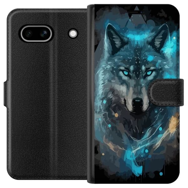 Lompakkokotelo Google Pixel 7a-laitteelle, jossa on Susi kuvio