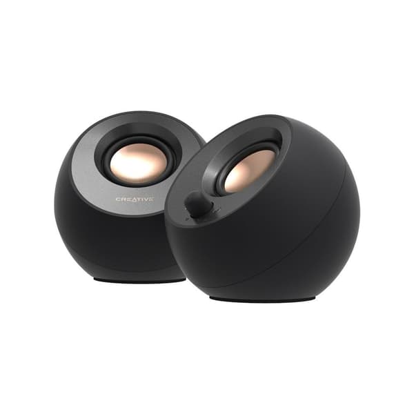 Creative Pebble V3 2.0 USB-C-høyttalere med Bluetooth 5.0, svart