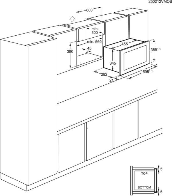 Electrolux Sisäänrakennettava mikroaaltouuni LMS2173NBElectrolux