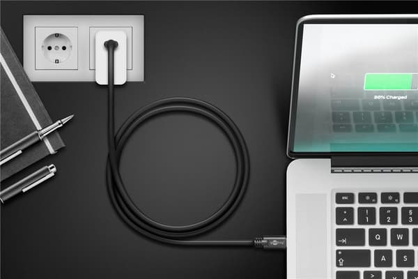Goobay Synkroniser og lad superrask USB-C™-kabel (USB 3.2 Gen 1), USB-PD, 1,5 m USB-C™-plugg > USB-C™-plugg