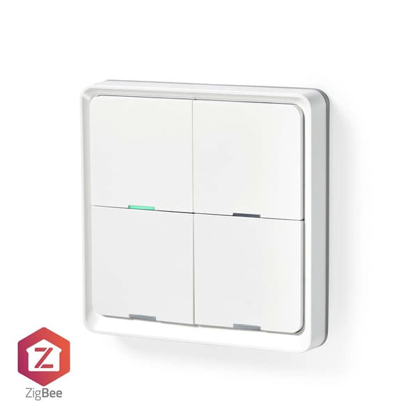 Nedis SmartLife Veggbryter | Zigbee 3.0 | Wall Mount | Android™ / IOS | Plast | Hvit