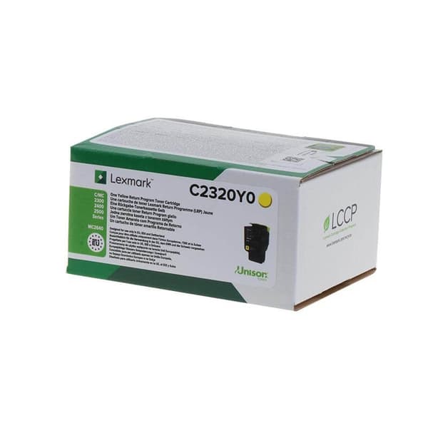 Lexmark Toner C2320Y0 Gul