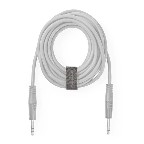 Nedis Hook och Loop Kabel bindare | Plastpåse | Grå | 10 st