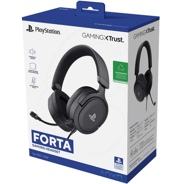 Trust GXT 498 Forta Gamingheadset PS5 Svart