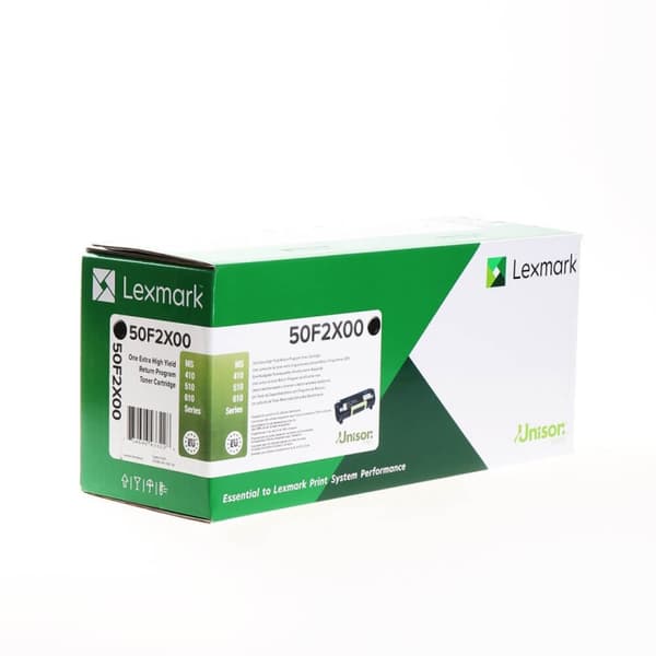 Lexmark Toner 50F2X00 Musta Extra High Yield Return