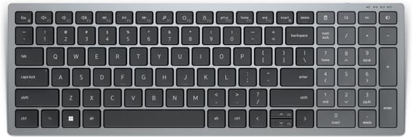 Dell Compact Multi-Device Wireless Keyboard KB740 -langaton näppäimistö, harmaa